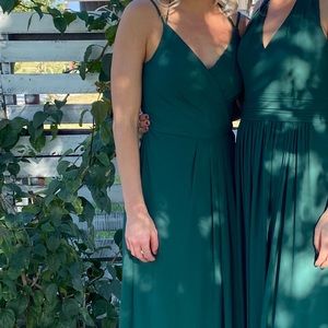 floor length wrapped dress